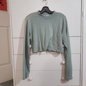 Cotton Citizen oversized crop long sleeve shirt